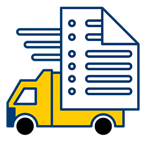 Transportation Industry. Fleet Management Software Illustration. Ensure regulatory compliance, maximize asset use and minimize costs.
